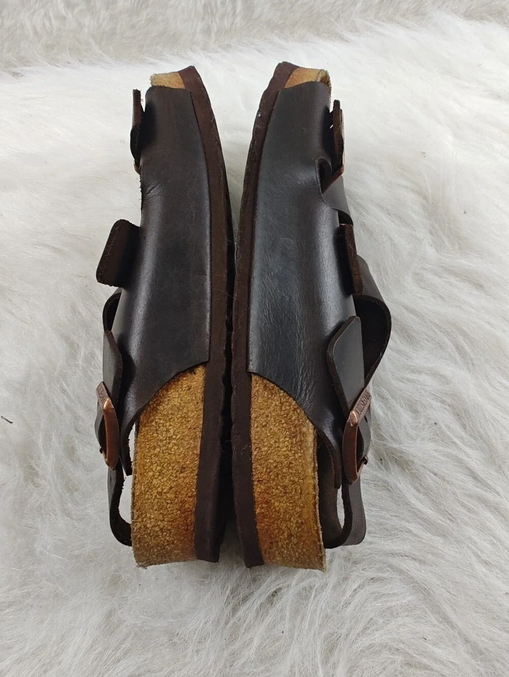 Birkenstock Milano Sandals Men's Brown Leather Sling Back - EU 43 (US 10